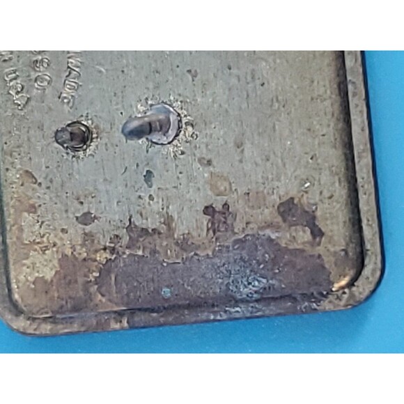 Jimmy Stewart Museum Tack Lapel Pin Souvenir Square Yellow Union Made USA - Picture 6 of 9